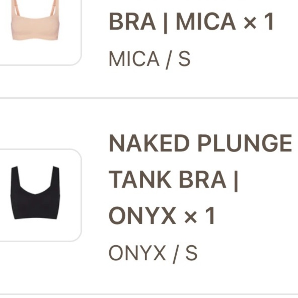 SKIMS Naked Plunge Tank Bra - Picture 5 of 5